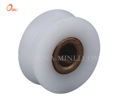 White V Groove Factory Nylon Pulley Wheel Sliding Window Door Roller (ML-AV048)